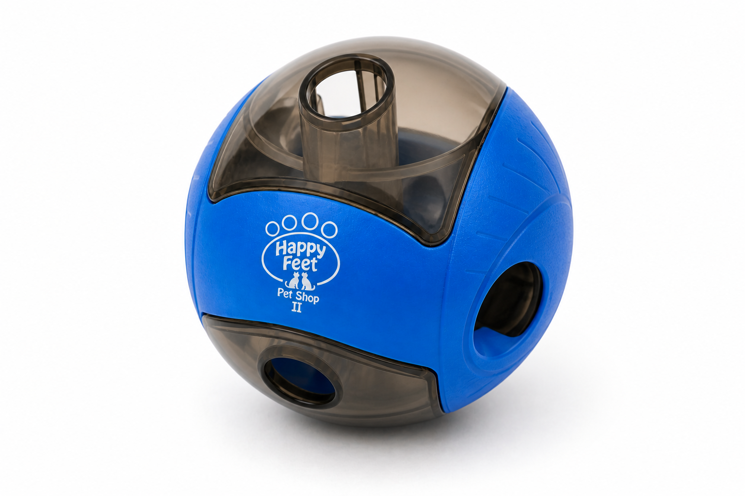 Happy Feet Pet Shop II Interactive Dog Treat Dispensing Ball – Puzzle Toy for Mental Stimulation & Slow Feeding (Blue) - Image 4