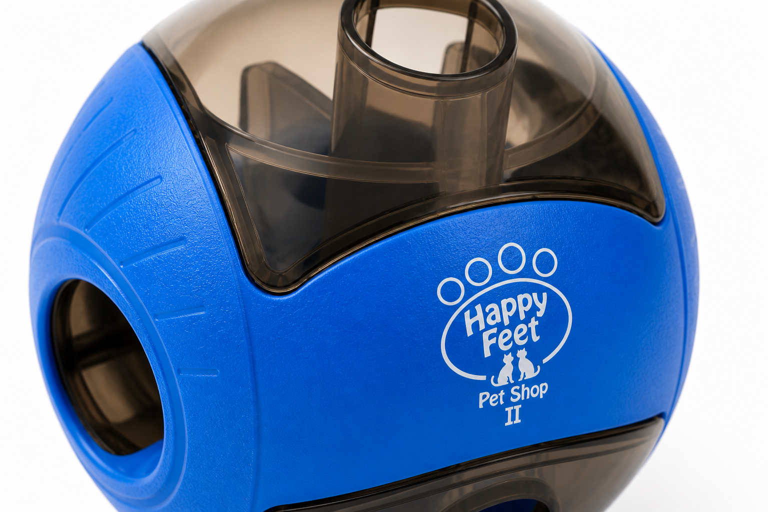 Happy Feet Pet Shop II Interactive Dog Treat Dispensing Ball – Puzzle Toy for Mental Stimulation & Slow Feeding (Blue) - Image 3