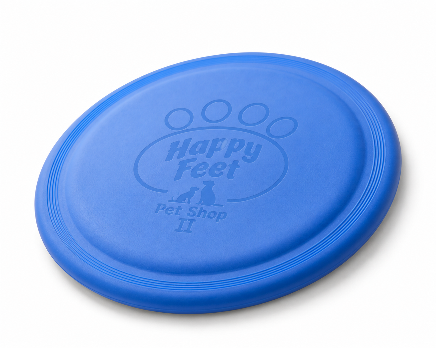 Happy Feet Pet Shop II Dog Flying Disc Toy – Durable Soft Rubber Frisbee for Outdoor Fetch Training (Blue) - Image 4