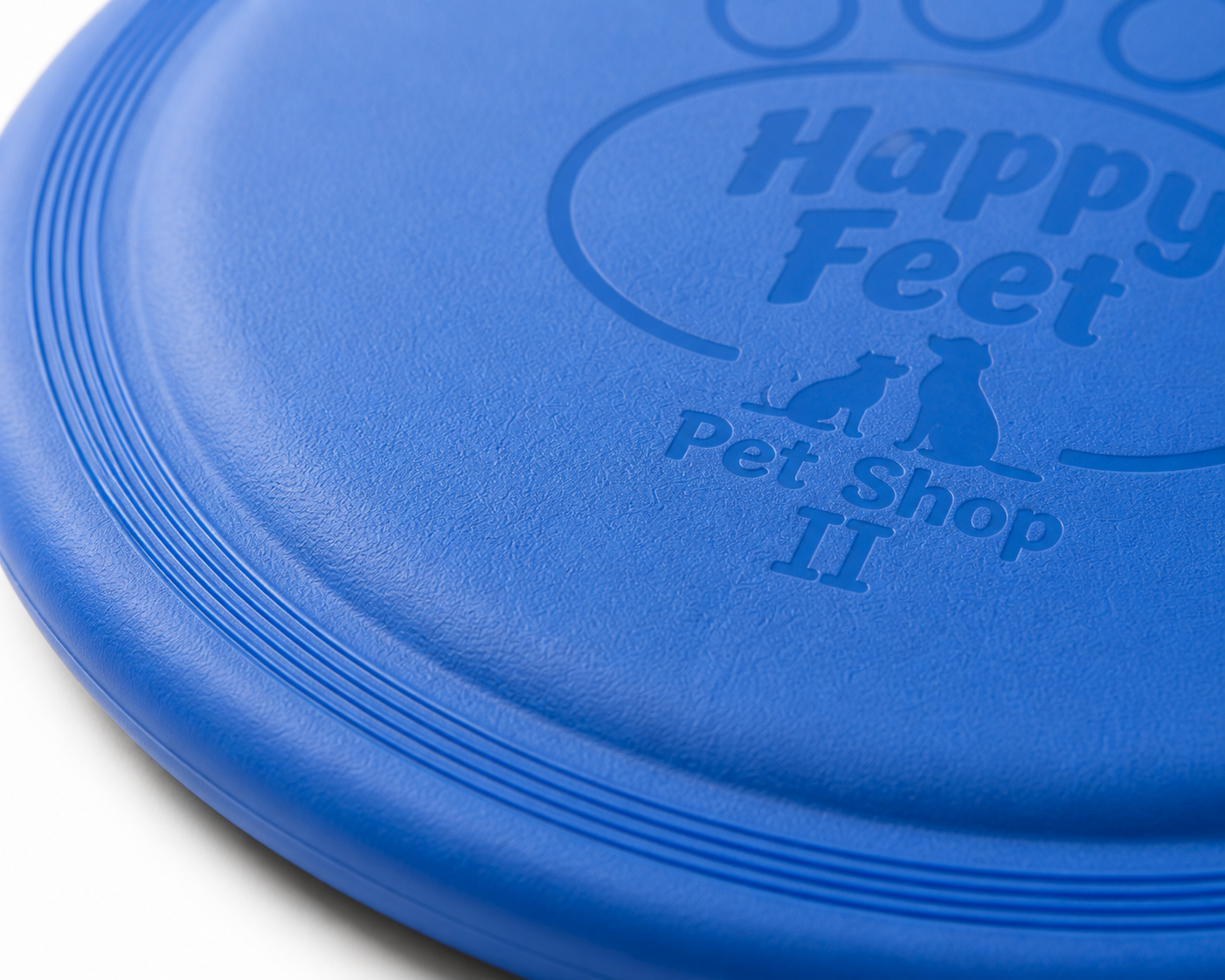 Happy Feet Pet Shop II Dog Flying Disc Toy – Durable Soft Rubber Frisbee for Outdoor Fetch Training (Blue) - Image 3
